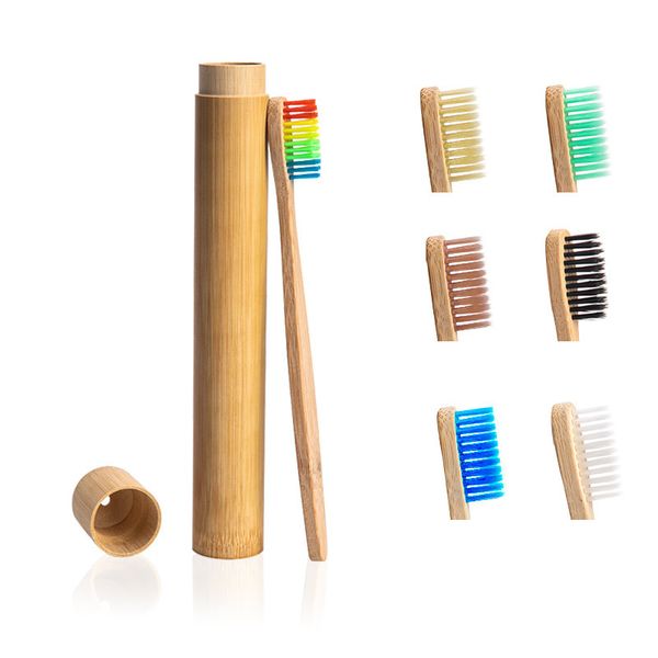1pc rainbow toothbrush +1pc bamboo tube eco friendly natural bamboo toothbrush travel case soft head teeth brush 2pc packing
1pc rainbow toothbrush +1pc bamboo tube eco friendly natural bamboo toothbrush travel case soft head teeth brush 2pc packing