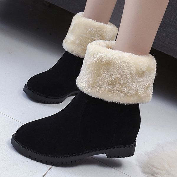 nice winter women sock snow boots suede ankle round toe platform antiskid bottom high thick heels ladies shoes botas mujer, Black
nice winter women sock snow boots suede ankle round toe platform antiskid bottom high thick heels ladies shoes botas mujer, Black