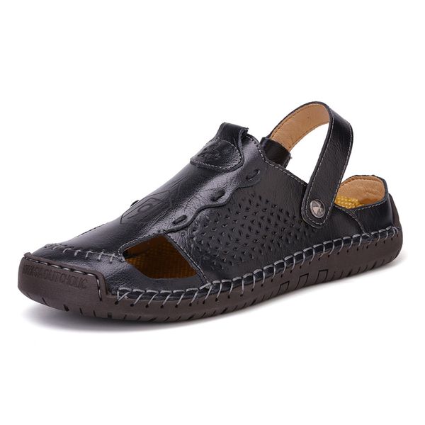 leather men's sandals classic roman sandals casual comfortable shoes summer outdoor beach man slippers sneakers 38-48, Black
leather men's sandals classic roman sandals casual comfortable shoes summer outdoor beach man slippers sneakers 38-48, Black