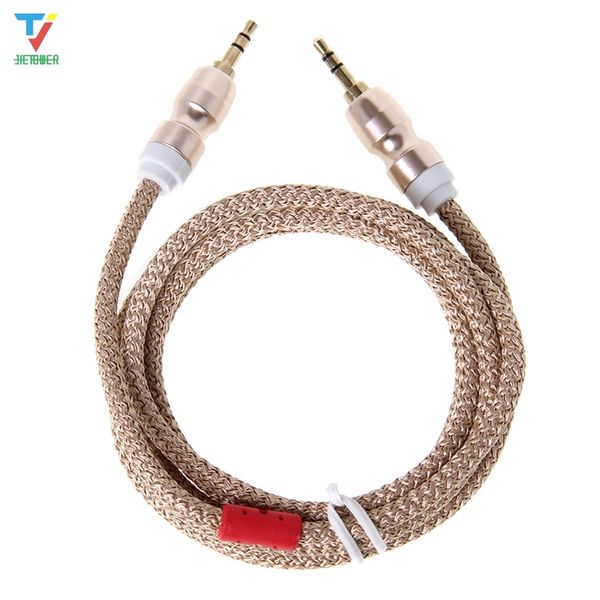 500pcs/lot 1.5m 3.5mm gold-plated connectors braided fabric male to male aux audio cable cord
500pcs/lot 1.5m 3.5mm gold-plated connectors braided fabric male to male aux audio cable cord