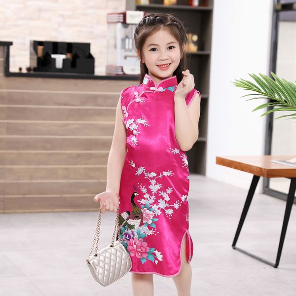 summer girl princess party dress chinese traditional sleeveless qi pao cheongsam kids new year clothing children qipao tang suit, Red
summer girl princess party dress chinese traditional sleeveless qi pao cheongsam kids new year clothing children qipao tang suit, Red