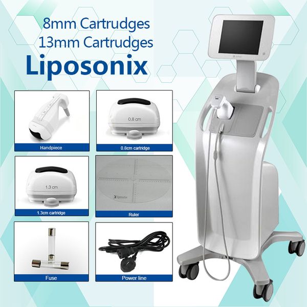 liposonix 8mm 13mm 2 in 1 hifu slimming machine as ultrashape liposonix for home use