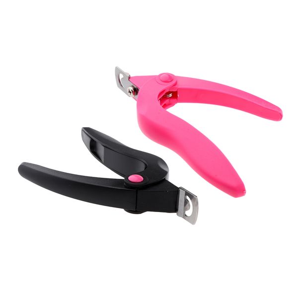 false nail clipper nails tips cutter, professional nail art trimmer manicure tool for artificial gel acrylic nails, black & pink
false nail clipper nails tips cutter, professional nail art trimmer manicure tool for artificial gel acrylic nails, black & pink