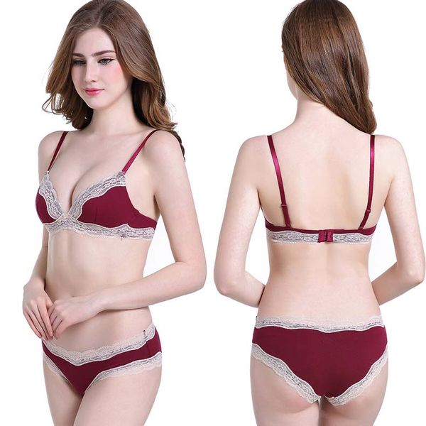 women lace bra seamless bandage push up bras lady lingerie wire bras women's underwear triangle cup without steel ring, Red;black
women lace bra seamless bandage push up bras lady lingerie wire bras women's underwear triangle cup without steel ring, Red;black