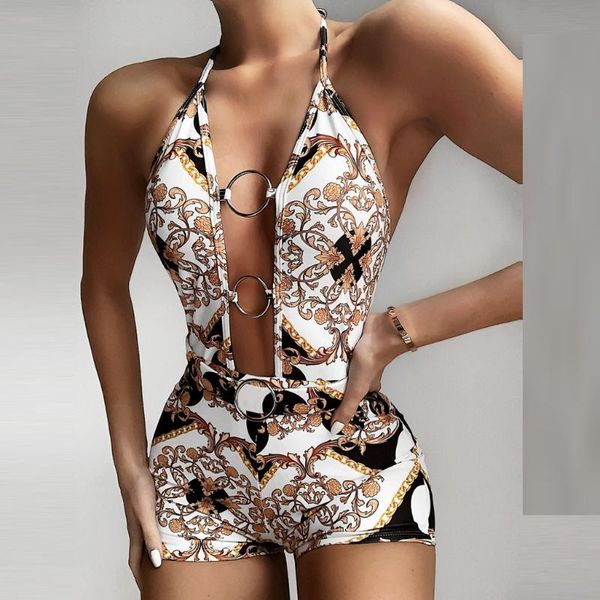 swimwear women one piece swimsuit halter bodysuit swimsuit floral backless bathing suit v neck beach wear monokini female#w
swimwear women one piece swimsuit halter bodysuit swimsuit floral backless bathing suit v neck beach wear monokini female#w