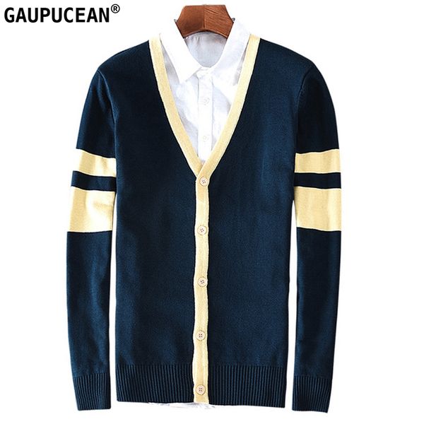 100% cotton anti-static anti-pilling soft man cardigan long sleeve navy blue striped knitwear single breasted v-neck men sweater, White;black
100% cotton anti-static anti-pilling soft man cardigan long sleeve navy blue striped knitwear single breasted v-neck men sweater, White;black