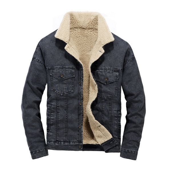 puimentiua men light blue winter jean jackets outerwear warm denim coats men large size wool liner thicker winter denim jacket, Black;brown
puimentiua men light blue winter jean jackets outerwear warm denim coats men large size wool liner thicker winter denim jacket, Black;brown
