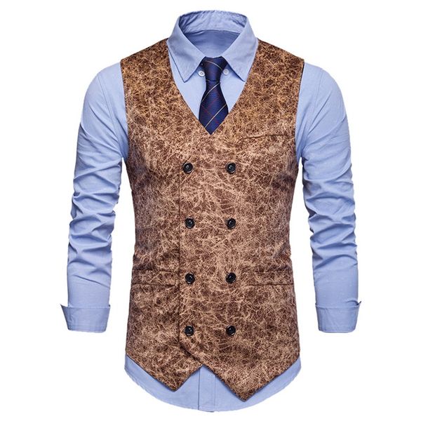 shujin vest waistcoat men vintage leopard formal dress business wedding waistcoat fashion sleeveless double breasted slim vest, Black;white
shujin vest waistcoat men vintage leopard formal dress business wedding waistcoat fashion sleeveless double breasted slim vest, Black;white