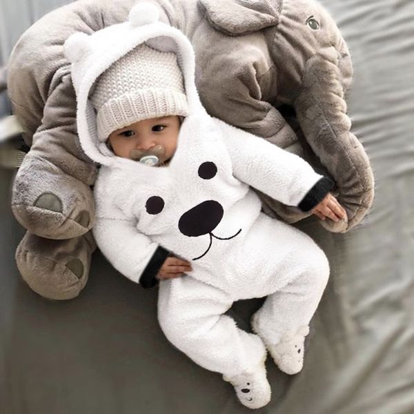 winter newborn baby rompers cute cartoon bear printed jumpsuit hooded infant girl boy fleece warm bodysuit clothing #lr2, White
winter newborn baby rompers cute cartoon bear printed jumpsuit hooded infant girl boy fleece warm bodysuit clothing #lr2, White
