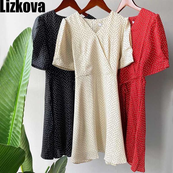 2020 summer chiffon dress women short sleeve v-neck bandage dress vintage puff sleeve high waist casual, Black;gray
2020 summer chiffon dress women short sleeve v-neck bandage dress vintage puff sleeve high waist casual, Black;gray
