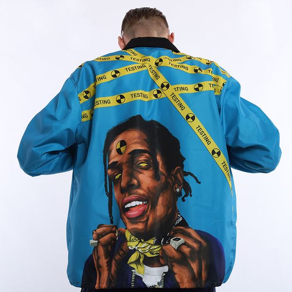 2019 europe united states tide brand men jackets autumn and winter new asap rocky rap printing pattern loose coat, Black;brown
2019 europe united states tide brand men jackets autumn and winter new asap rocky rap printing pattern loose coat, Black;brown