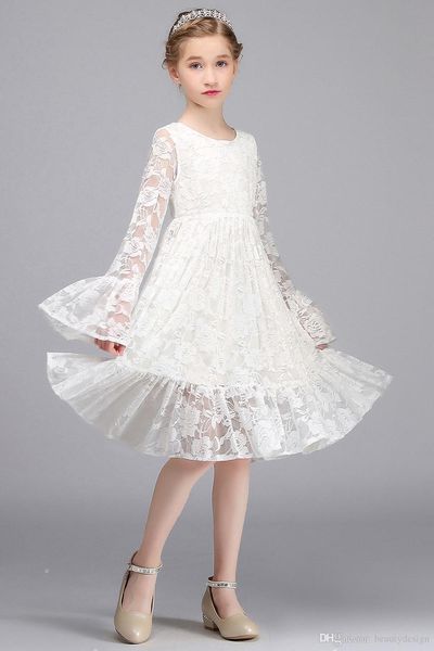 2019 new boho lace flower girl dresses for summer garden weddings knee length crew neck kids formal wears girls birthday dresses, White;blue
2019 new boho lace flower girl dresses for summer garden weddings knee length crew neck kids formal wears girls birthday dresses, White;blue
