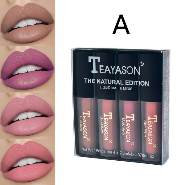 4pcs liquid matte lipstick set the natural liquid matte mini lipstick lip gloss ( 4 x 2.0ml ) j1010
4pcs liquid matte lipstick set the natural liquid matte mini lipstick lip gloss ( 4 x 2.0ml ) j1010