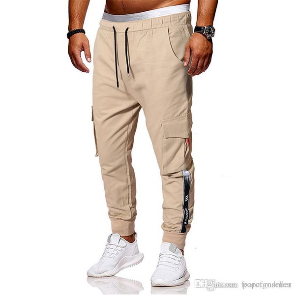 mens fashion cargo pants european and american mens individual ribbon decoration multi pocket fitness trousers hip pop clothing, Black
mens fashion cargo pants european and american mens individual ribbon decoration multi pocket fitness trousers hip pop clothing, Black