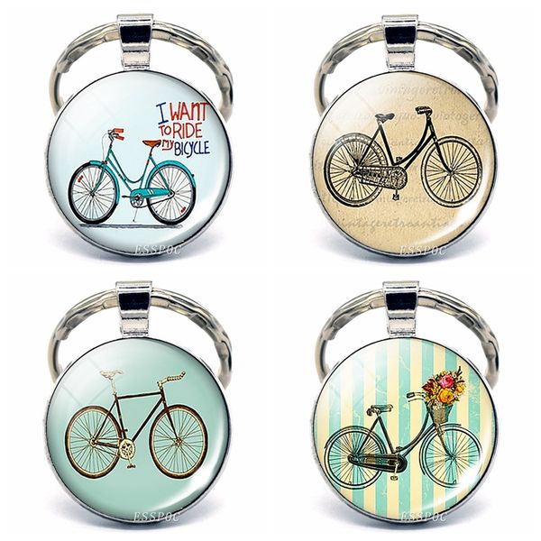 creative keychain cute bike picture glass cabochon metal key chain car key holder fashion accessories gift for bilk lovers, Silver
creative keychain cute bike picture glass cabochon metal key chain car key holder fashion accessories gift for bilk lovers, Silver