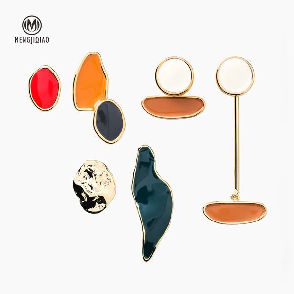 mengjiqiao 2019 korean new vintage colorful asymmetry geometric long drop earrings for women drop glaze pendientes jewelry gifts, Silver
mengjiqiao 2019 korean new vintage colorful asymmetry geometric long drop earrings for women drop glaze pendientes jewelry gifts, Silver