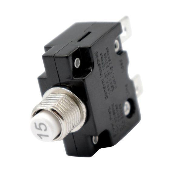 3x 15a push button reset circuit breaker, dc50v ac125-250v thermal overload protector with black waterproof button cover
3x 15a push button reset circuit breaker, dc50v ac125-250v thermal overload protector with black waterproof button cover