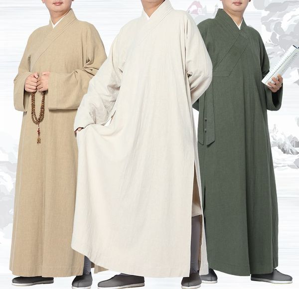 6color ramie buddhist zen clothing shaolin monks uniforms lay meditation suits robe khaki/green/gray
6color ramie buddhist zen clothing shaolin monks uniforms lay meditation suits robe khaki/green/gray