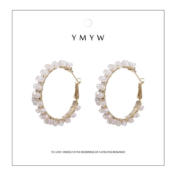hoop & huggie ymyw exquisite luxury transparent crystal earrings copper handmade statement earring for women pendientes mujer moda 2021, Golden;silver
hoop & huggie ymyw exquisite luxury transparent crystal earrings copper handmade statement earring for women pendientes mujer moda 2021, Golden;silver