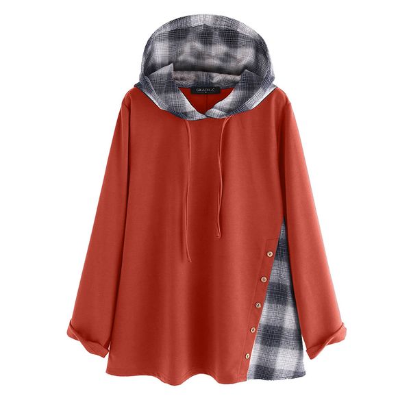 fashion oversized hoodie long sleeve streetwear women plaid patchwork print hoodie casual sweatshirt women sudadera mujer, Black
fashion oversized hoodie long sleeve streetwear women plaid patchwork print hoodie casual sweatshirt women sudadera mujer, Black