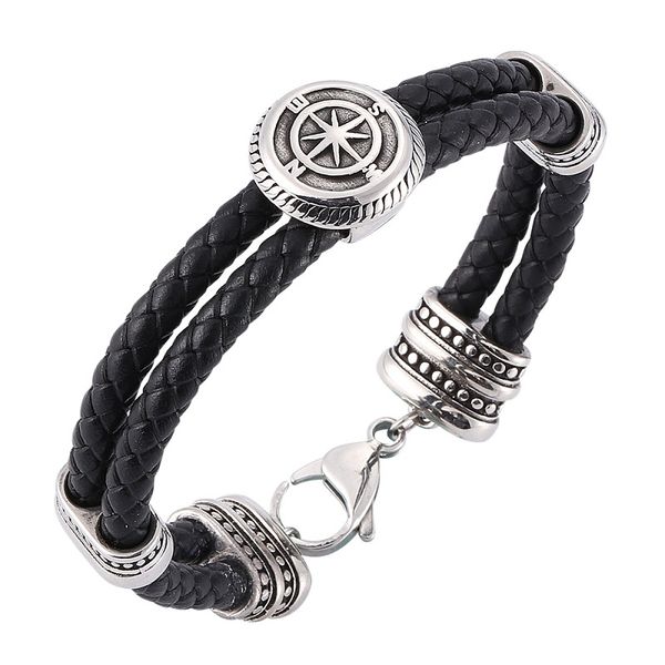 personality compass leather braided bracelet men stainless steel lobster clasp bangles male wrist band fashion jewelry gifts, Golden;silver
personality compass leather braided bracelet men stainless steel lobster clasp bangles male wrist band fashion jewelry gifts, Golden;silver