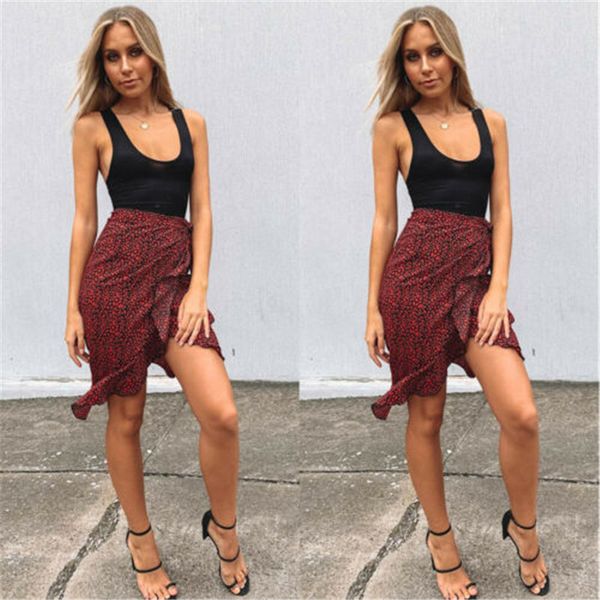 women's leopard printed skirts 2019 summer high waist bodycon wrap short mini skirt ruffles lady party club wear irregular skirt, Black
women's leopard printed skirts 2019 summer high waist bodycon wrap short mini skirt ruffles lady party club wear irregular skirt, Black