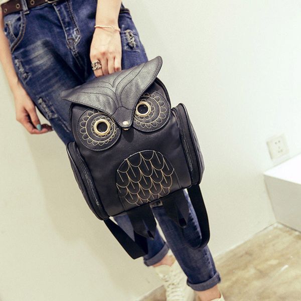 1 pc pu leather embossed owl backpack women girls lovely cartoon animal double shoulder bag casual travel handle backpack
1 pc pu leather embossed owl backpack women girls lovely cartoon animal double shoulder bag casual travel handle backpack