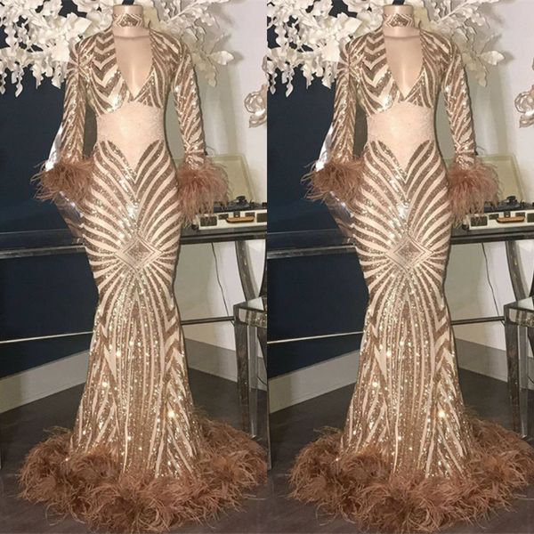 2019 see through evening dresses deep v neck long sleeve feather mermaid prom dress party wear real pictures formal cocktail gowns, Black;red
2019 see through evening dresses deep v neck long sleeve feather mermaid prom dress party wear real pictures formal cocktail gowns, Black;red