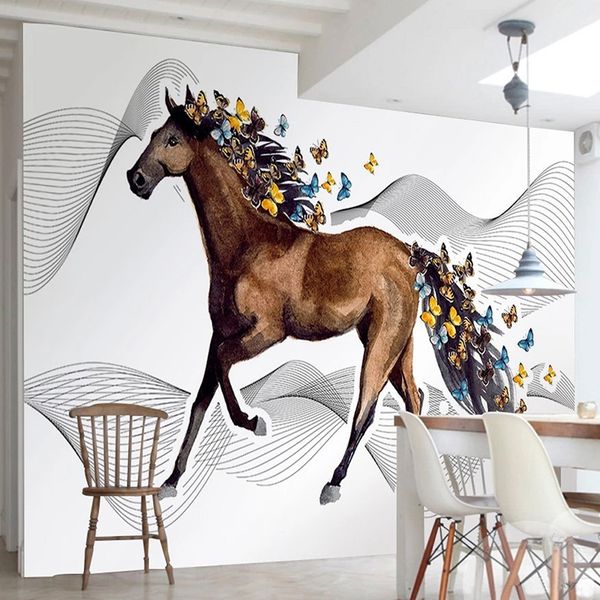 custom 3d wallpaper nordic abstract line horse butterfly p wall mural living room tv sofa study art home decor wall paper 3d
custom 3d wallpaper nordic abstract line horse butterfly p wall mural living room tv sofa study art home decor wall paper 3d