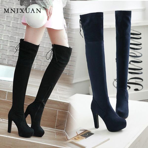 mnixuan socks shoes women 2019 new round toe suede platform over the knee thigh high heels long boots zipper fashion boots black
mnixuan socks shoes women 2019 new round toe suede platform over the knee thigh high heels long boots zipper fashion boots black