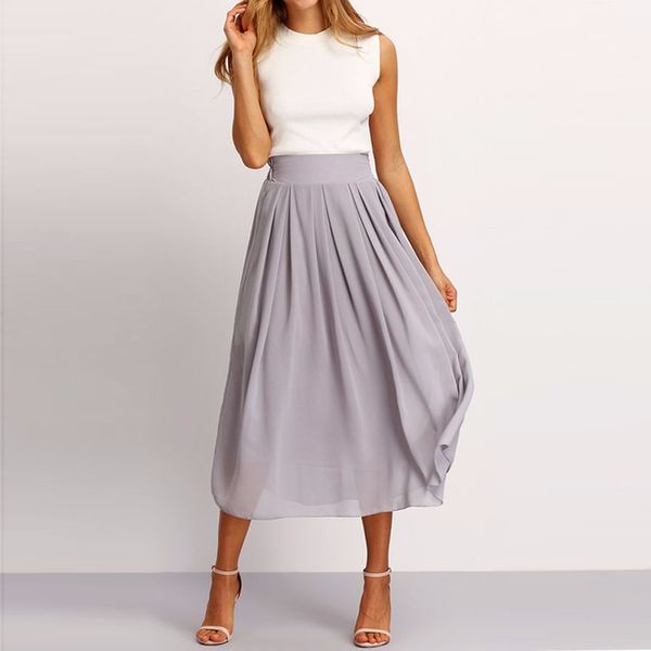 modest elegant chiffon skirts women custom made zipper waistline a line tee length midi skirt pleated casual skirt, Black
modest elegant chiffon skirts women custom made zipper waistline a line tee length midi skirt pleated casual skirt, Black