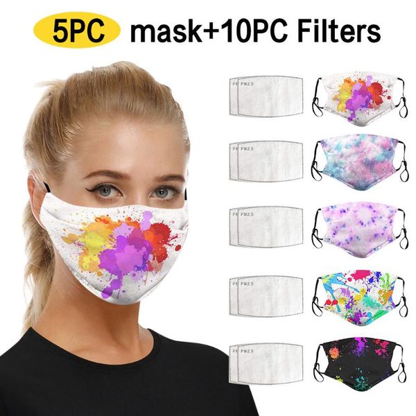 5 pcs tie-dye face maks with 10 pcs filters cotton face maks reusable fashion maskking for germ protection for adults bandana, Black
5 pcs tie-dye face maks with 10 pcs filters cotton face maks reusable fashion maskking for germ protection for adults bandana, Black