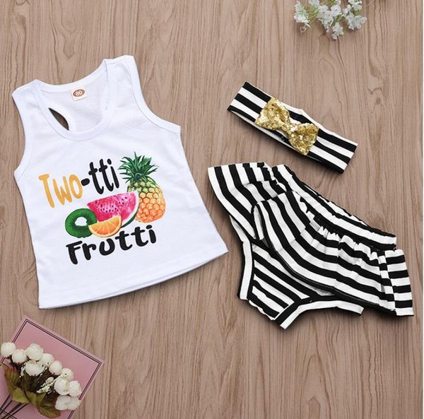 baby fruit letter print sleeveless t-shirt and short pants set girl summer sleeveless suit kids clothes three pieces zht 179, White
baby fruit letter print sleeveless t-shirt and short pants set girl summer sleeveless suit kids clothes three pieces zht 179, White