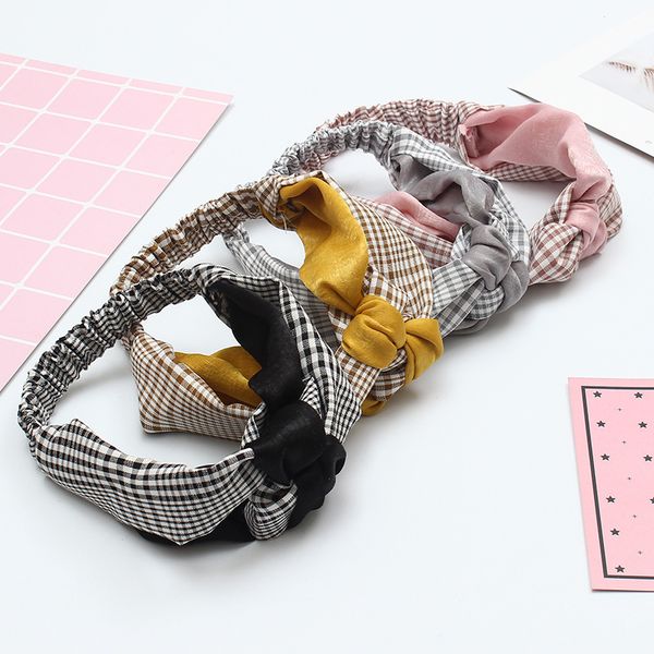korean new style all-in-one contrast color plaid knot double layer hair band headband super fairy wide edge hair band headdress, Silver
korean new style all-in-one contrast color plaid knot double layer hair band headband super fairy wide edge hair band headdress, Silver