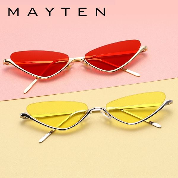 cat's eye semi rimless metal candy-colored cat's eye semi rimless glasses metal sunglasses candy-colored sunglasses, White;black
cat's eye semi rimless metal candy-colored cat's eye semi rimless glasses metal sunglasses candy-colored sunglasses, White;black