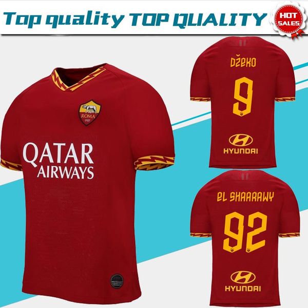 new roma 2019 home red # 9 dzeko #16 de rossi soccer jerseys 19/20 a.s.roma soccer shirts el shaarawy customized football uniforms on sale, Black;yellow
new roma 2019 home red # 9 dzeko #16 de rossi soccer jerseys 19/20 a.s.roma soccer shirts el shaarawy customized football uniforms on sale, Black;yellow