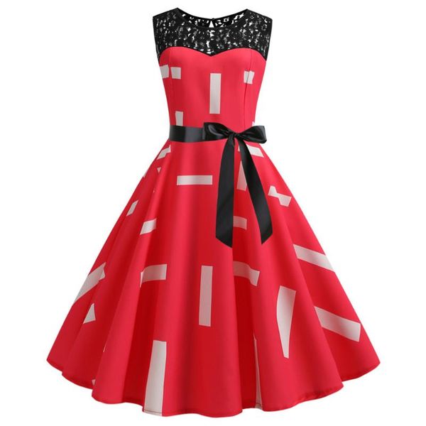 print summer retro dress lace party women dress round neck sleeveless sundress vestidos 60s rockabilly swing robe, Black;gray
print summer retro dress lace party women dress round neck sleeveless sundress vestidos 60s rockabilly swing robe, Black;gray