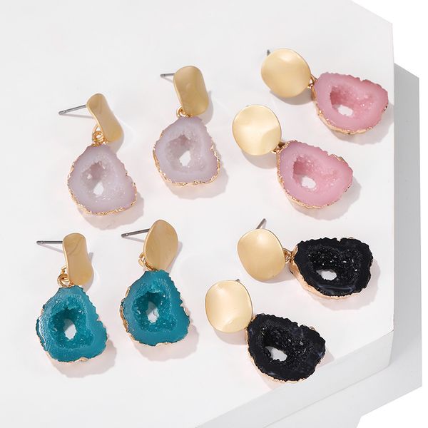 2020 new bohemian resin stone drop earrings for women fashion vintage resin stone alloy pendant dangle earring jewelry gift, Silver
2020 new bohemian resin stone drop earrings for women fashion vintage resin stone alloy pendant dangle earring jewelry gift, Silver
