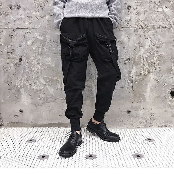 feitong men's casual solid color retro trend multi-pocket nine-point harlan overalls, Black
feitong men's casual solid color retro trend multi-pocket nine-point harlan overalls, Black