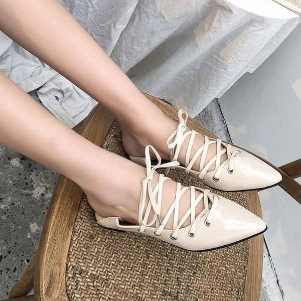 new black pointed shoes women flats comfortable leather soft bottom lace up loafers mules shoes casual ballet flats j15-94
new black pointed shoes women flats comfortable leather soft bottom lace up loafers mules shoes casual ballet flats j15-94