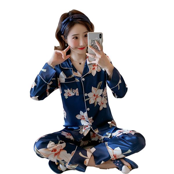 pajamas for women fall silk satin simple cardigan fashion korean housewear loose plus size night suit loungewear pyjamas women, Black;red
pajamas for women fall silk satin simple cardigan fashion korean housewear loose plus size night suit loungewear pyjamas women, Black;red