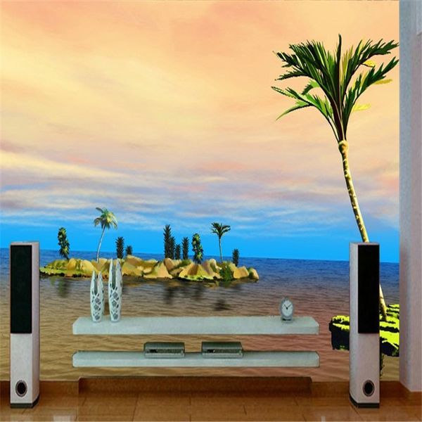 3d stereo tv background wallpaper large mural living room sofa non-woven cloth wallpaper beach sea wall cover custom
3d stereo tv background wallpaper large mural living room sofa non-woven cloth wallpaper beach sea wall cover custom