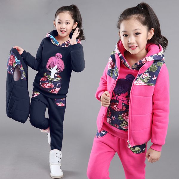 thick warm girls clothing sets children cartoon coat and pant suit teen girl cold tracksuit kids clothes set vest, White
thick warm girls clothing sets children cartoon coat and pant suit teen girl cold tracksuit kids clothes set vest, White