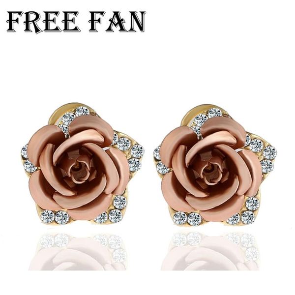 fan elegant new fashion unique metal flower earrings korea trending crystal rose gold clip earrings for women party gift, Silver
fan elegant new fashion unique metal flower earrings korea trending crystal rose gold clip earrings for women party gift, Silver