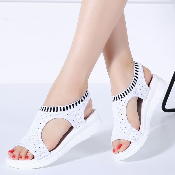 stq women sandals 2020 new female shoes women summer wedge comfort sandals ladies flat slingback sandalias qs808, Black
stq women sandals 2020 new female shoes women summer wedge comfort sandals ladies flat slingback sandalias qs808, Black