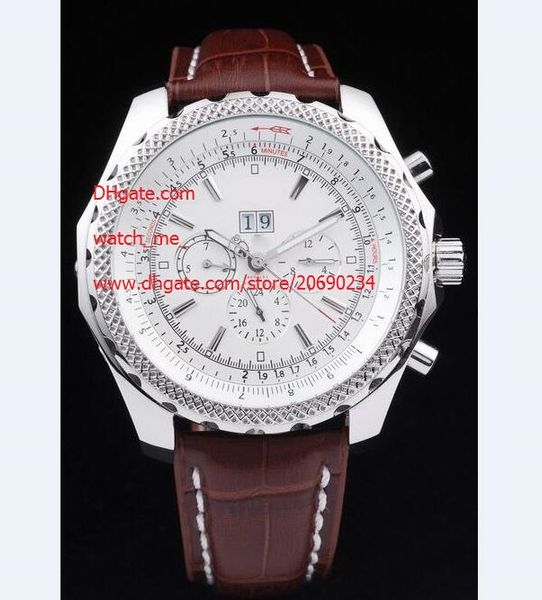 factory supplier luxury wristwatches 47mm quartz chronograph white dial stainless steel mens men's watches leather strap bands, Slivery;brown
factory supplier luxury wristwatches 47mm quartz chronograph white dial stainless steel mens men's watches leather strap bands, Slivery;brown