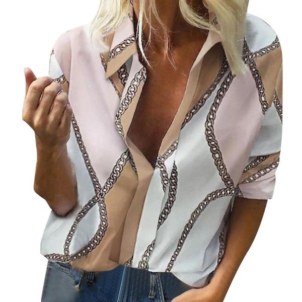 women's blouses & shirts 2021 women turn-down collar botton long sleeve blouse floral printed casual autumn office elegant work shirt, White
women's blouses & shirts 2021 women turn-down collar botton long sleeve blouse floral printed casual autumn office elegant work shirt, White