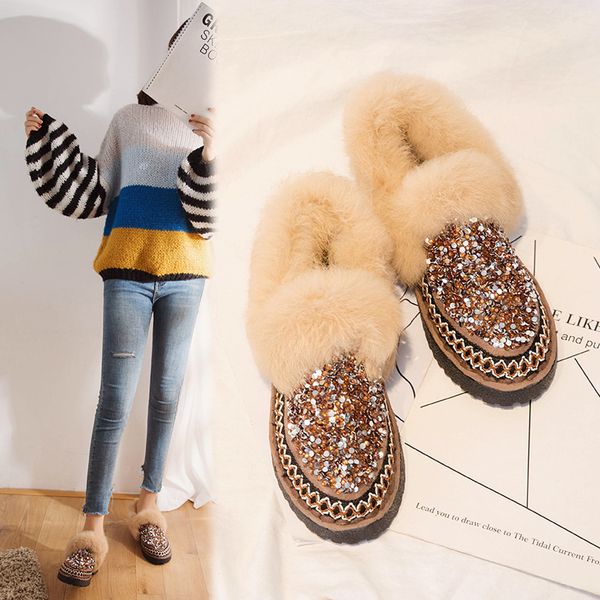 new hipping 2019 winter new warm flat bottom sequin short tube snow boots women's plus velvet thick short boots non-slip, Black
new hipping 2019 winter new warm flat bottom sequin short tube snow boots women's plus velvet thick short boots non-slip, Black