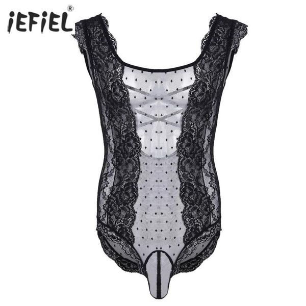 men's g-strings men bodysuit floral lace polka dot one-piece jumpsuit lingerie gay underwear nightwear crossdress sissy pouch, Black;brown
men's g-strings men bodysuit floral lace polka dot one-piece jumpsuit lingerie gay underwear nightwear crossdress sissy pouch, Black;brown