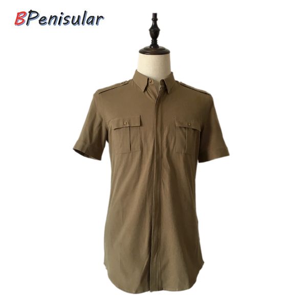 cargo shirts men 2019 summer men's short sleeve single breasted army green epaulet chest pockets cotton shirt for men, White;black
cargo shirts men 2019 summer men's short sleeve single breasted army green epaulet chest pockets cotton shirt for men, White;black